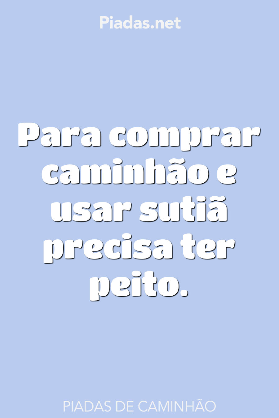 caminhão anedotas
