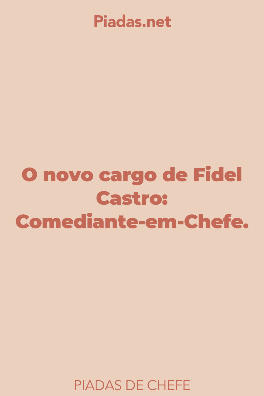 chefe piadas