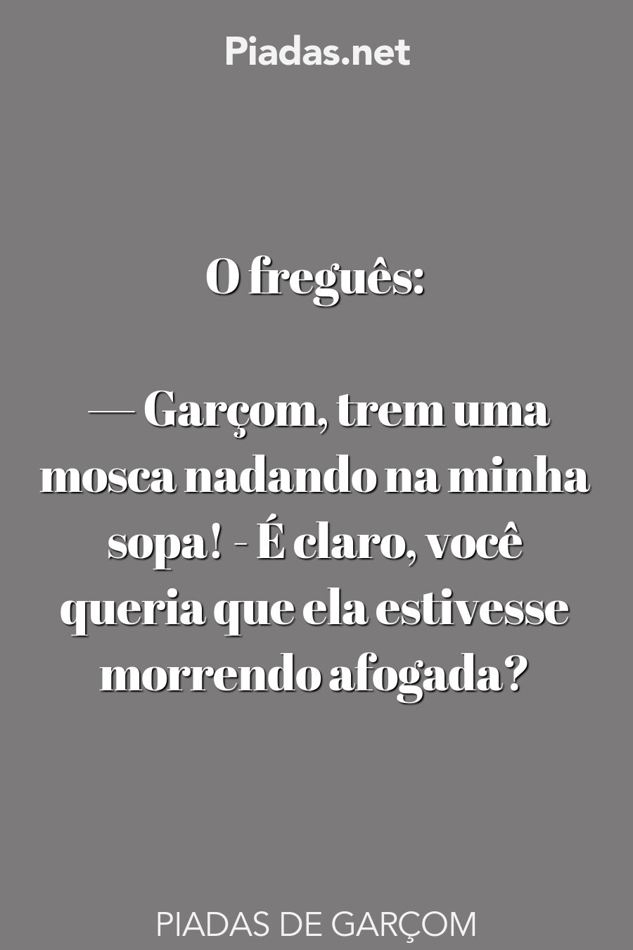 garçom frases curtas