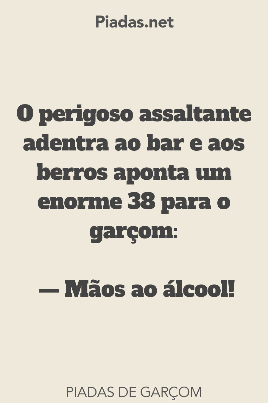 garçom anedotas