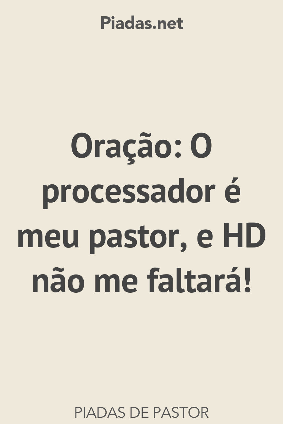 pastor piadas