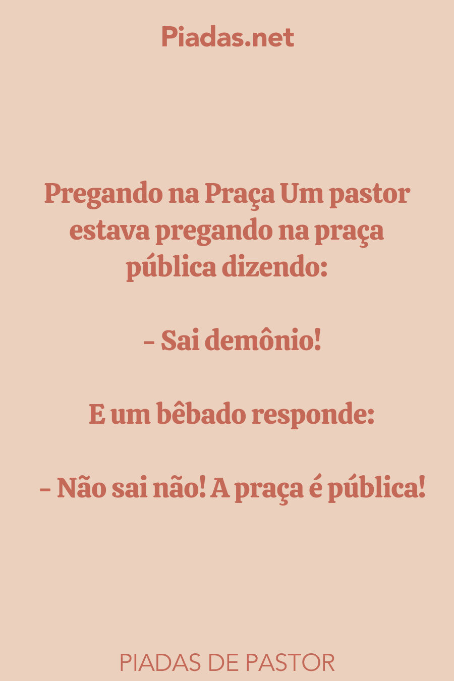 pastor piadas