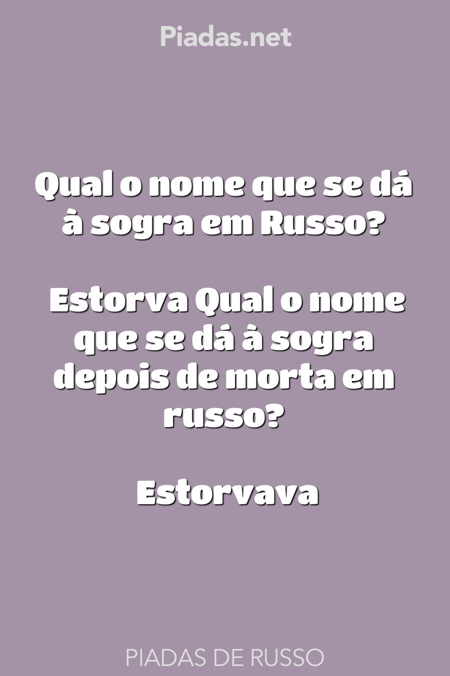 russo piadas