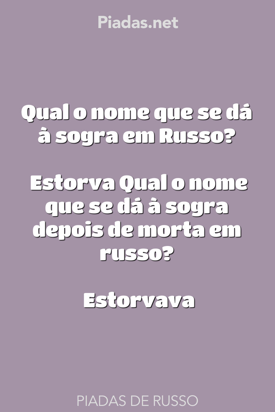 russo piadas