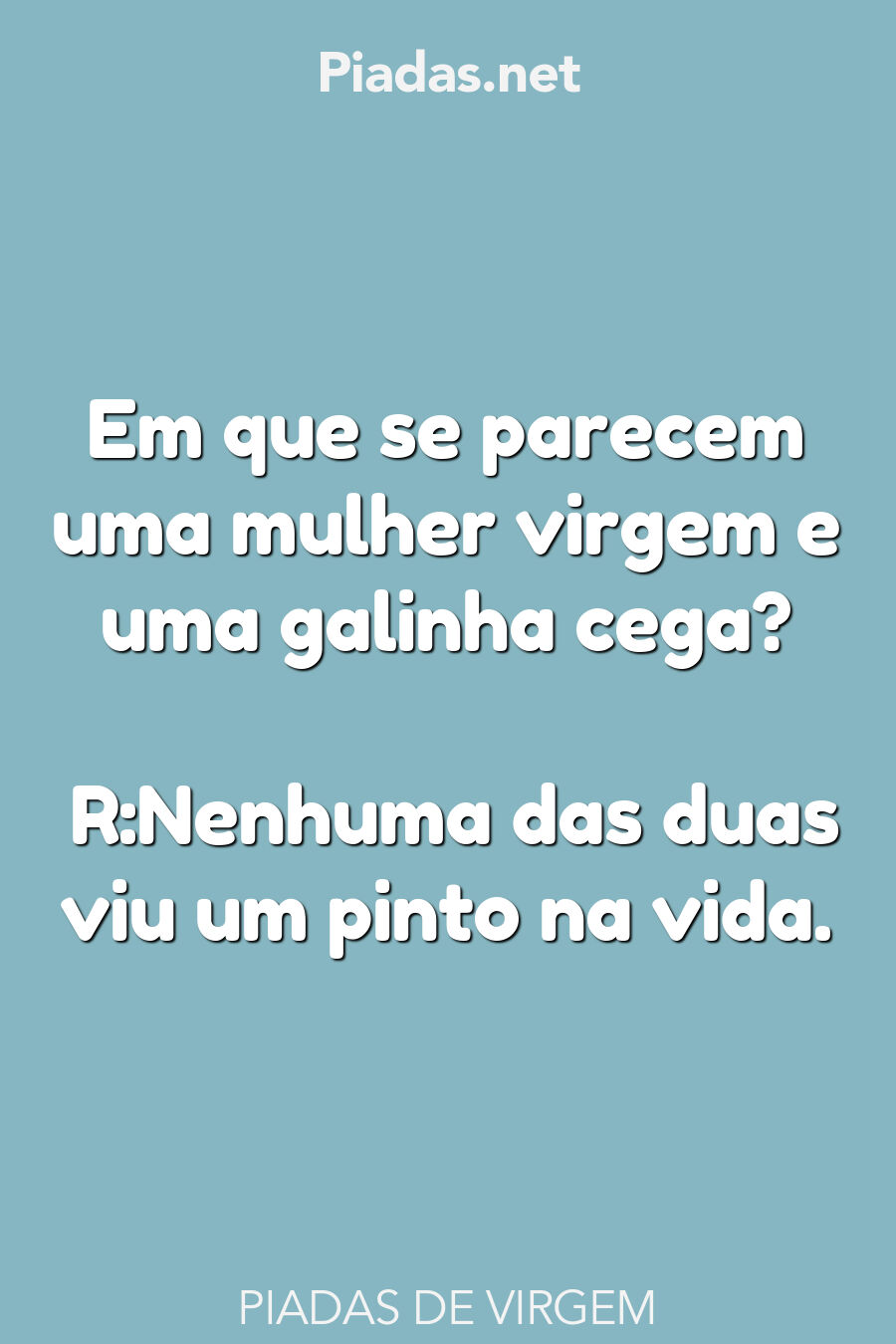 virgem piadas